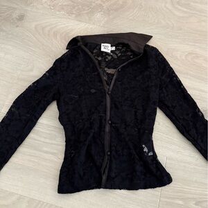 Princess Polly Black Lace Top